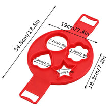 Egg Pancake Ring Nonstick Pancake Maker Mold Silicone Egg Cooker Fried Egg Shaper Omelet Moulds for Kitchen Baking Accessories