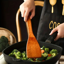 Juego de 4 utensilios de cocina KEMORELA, herramientas de cocina, pala de madera, cuchara, espátula para cocinar antiadherente, pala para alimentos
