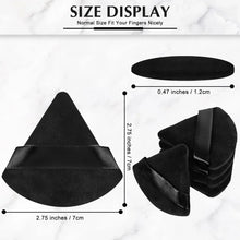 Black Triangle Velvet Powder Puff Soft Foundation Makeup Sponge Portable Household Cosmetic Beauty Accessory