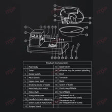 ITOP FC505 5.5L Commercial Food Chopper Adjustable Timer Copper Motor Ideal for Veggie & Meat Processing Vegetable/Meat Cutter