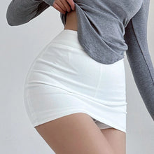 Women Bodycon Mini Skirt with Shorts Summer Sexy Y2k Clothes Slim Fit Elastic A Line Club Party Black Pencil Skirts Streetwear