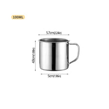 Vaso de acero inoxidable, taza de café portátil, taza de camping, taza de viaje, taza de metal para café, vaso para beber agua, taza para té con leche, vaso térmico, taza para agua