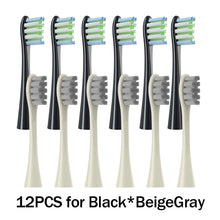 12PCS Vacuum Sealed Packed Replacement Brush Heads for Oclean X PRO/ Z1/ F1/ One/ Air 2 /SE Soft DuPont Deep Cleaning Nozzles