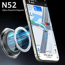 Magnetic Ring Phone Holder for MagSafe Car Mount for iPhone 17 16 Magnet Phone Mount Accessories for 17mm Ball Head Base
