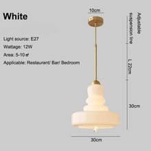 Modern Nordic Retro Glass Pendant Light Dining Room Hanging Chandelier E27 Fixture For Living Room Bedroom Kitchen Decoration L