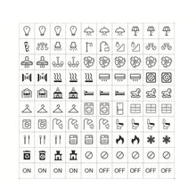 Clear Transparent Light Switchs Label Sticker Waterproof Switchs Panel Labels