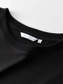 FSLE 100% Cotton Short-Sleeved T-Shirt Women'S Spring Summer New Round Neck Straight White Black Top For Women