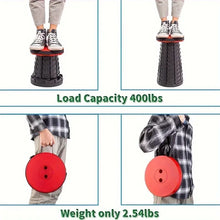 New Portable Telescopic Folding Stool Suitable for Hiking, Camping Outdoor Travel and Fishing -adjustable Height and Lightweight