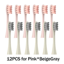 12PCS Vacuum Sealed Packed Replacement Brush Heads for Oclean X PRO/ Z1/ F1/ One/ Air 2 /SE Soft DuPont Deep Cleaning Nozzles