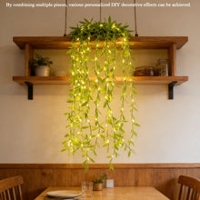 2M 20LED Willow Curtain Copper Wire String Light Imitation Leaf Battery Box Powered Constant Brightness Decorative Light String