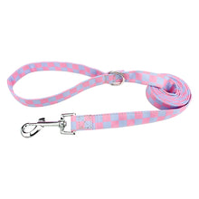 Fashion Checkerboard Pattern Pets Dog Leashes,Buckle-Down Safe Leash Outdoor Pet Walking Leashes  for Small Medium Dogs And Cats