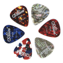 6pcs Electric Guitar Pick Acoustic Music Picks Plectrum 0.58/0.71/0.81/0.96/1.20/1.50mm Thickness Guitar Accessories