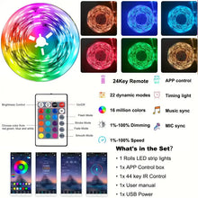 USB RGB LED Strip Lights with App Control, 5050 Color Changing TV Backlight - image 9