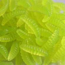 50Pcs Soft Silicone Maggots Baits Fishing Lures Artificial Baits Jigging Wobblers