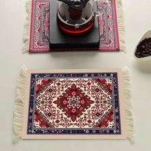 1pc Coffee Mat, Bohemian Style Coffee Pad Cup Mat, Multi-purpose Anti-slip Placemat, Coaster Coffee Accessories