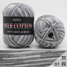 1 ud. 50g Hilo de algodón de leche para tejer Hilo de ganchillo Hilo tejido a mano DIY para suéter, bufanda, gorro, calcetines, manta, amigurumi 120M
