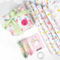 17" X 120" Wrapping Paper Roll Happy Birthday Printed Rainbow Heart Stone Design for Birthday Wedding Baby Shower