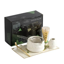 4/6/7PCS Japanese Matcha Set with Ceramic Bowl Bamboo Matcha Whisk and Tea Scoop for DIY Tea-making Tools Accessories