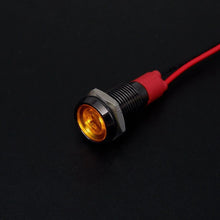 1pcs Metal Indicator Light 6mm 8mm 10mm 12mm LED Light Black Silver  with Wire 3V 5V 6V 12V 24V 110V 220V Red Yellow Blue Green