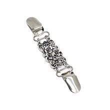 Retro Cardigan Clips Fasteners Flower Pattern Back Cinch Clips Sweater Shawl Dress Collar Brooch Clips for Women Girls Clothing