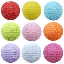 15/20/25/30/40cm Chinese Hollow Out Paper Lanterns Wedding Lanterns Paper Lampshade Holiday Party Supplies Children DIY Lantern