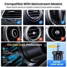 TOPK Universal Car Phone Holder, Hands Free Air Vent Mount for Car, Cell Phone Stand Compatible with iPhone & Android Smartphone