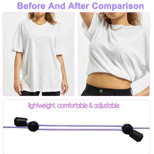 3Pcs Adjustable Band Crop Tuck Tool, Black Elastic Crop Tuck For Sweater, Shirt, Summer Crop Tops Adjustable Band Invisible Belt