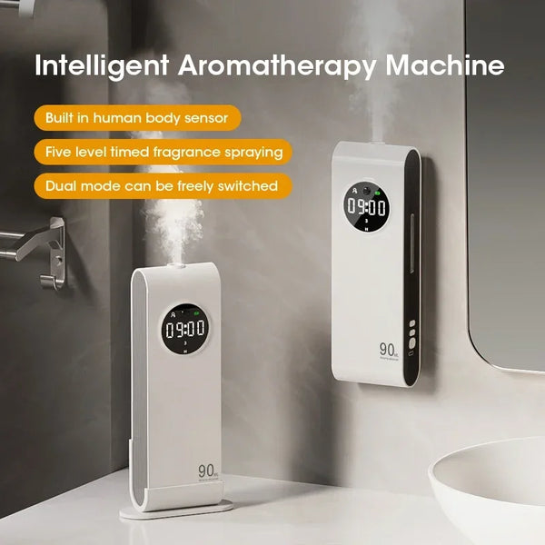 Mini Multi-Functional Aromatherapy Diffuser USB Smart Essential Oil Air Freshener for Home Desktop Wall Mounted for Car Bathroom