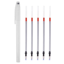 5-20pcs Fabric Leather Marker Water Erasable Pens Leather Silver Refill Pen Mercury Refillable Pen For Patchwork Leather Mark