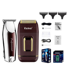 Kemei Portable Hair Clipper USB Charging Rechargeable Electric Shaver Beard Trimmer Hair Cutting Machine Kit KM-9163 KM-2031