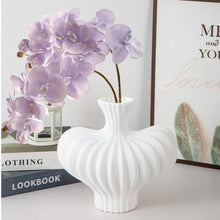 Plastic Irregular Shape Vase Solid Color High-end Water Cultivation Vase Desktop Decor Imitation Ceramic Flower Arrangement Vase