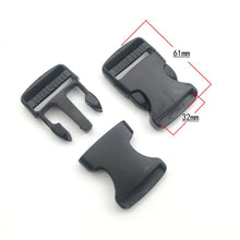 2 piezas de hebillas ajustables dobles de 20/25/32/38/50 mm, hebillas de liberación lateral de plástico, accesorios para mochilas, cinturones, bolsos y correas.
