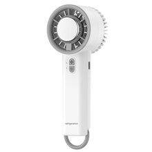 Semiconductor Cooling Handheld Fan, 5200mAh Rechargeable Portable Mini Fan, 199 Wind Speeds with LED Display, Ice-Cool Turbo Fan