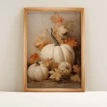 Vintage Floral Pumpkin Canvas Poster, Pink Autumn Halloween Wall Art Print - image 7