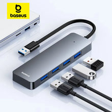 Baseus Usb Hub 4 Port ABS Hub Usb 3 0 for Laptop Multi Splitter Adapter For Xiaomi Lenovo Macbook PC Computer Accessories
