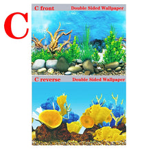 Aquarium Background Decoration Sticker Fish Tank Landscape Sticker Poster Background for Aquarium Ocean Plant Aquascape Painting
