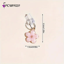 Sakura Flowers Phone Dust Plug Accessories Decoration Hanging Pendant For Phone Charging Port