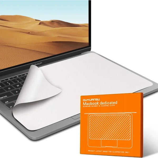 Funda de microfibra para limpiar pantalla de portátil, manta protectora para teclado y paño de limpieza para MacBook Pro de 13/15/16 pulgadas