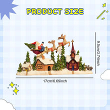 Christmas Village House Figurine Collection Xmas Decor Christmas Tabletop Decoration for Desk Bedroom Holiday Cabinet Party
