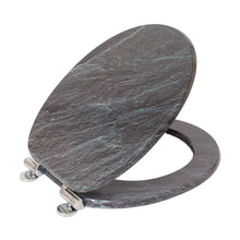Sainos Universal Wc Seat with Soft Close Toilet Seat Cover Wood Toilet Lid Toilet Seat Many Colorful Motifs Toilet Topper