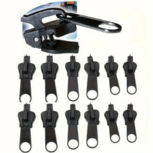 6/12/24pcs, universal design and various sizes of instant zipper repair kit, DIY sewing zipper repair kit, zipper replacement