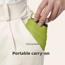 1Pc Mini Sun Umbrella Pocket Rain Umbrella Vinyl Folding UV Ultraviolet Protection Sun Shade Pocket Parasol Capsule