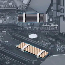 RAGEER M.2 Solid State Drive Heat Sink Aluminum Alloy M.2 2280 SSD Cooler with Thermal Pad，for 2280 Drives
