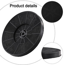 Extractor Hood Round Active Charcoal Filter Replacement Kitchen Filter Range Hood Activated Carbon Filter 175mm*175mm*15mm   New