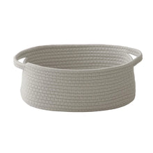 1pcs Woven Basket,Small Rope Storage Bin with Handles & Ribbon Bag, Organizer for Shelves Closets,Gift Basket Empty for Birthday