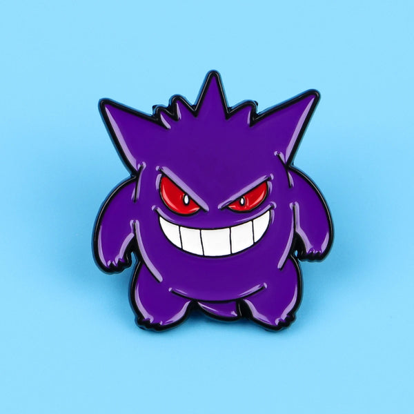 Pin de esmalte de juego de anime de fantasma lindo, broche de solapa para decoración de ropa de mujer, pines de metal, accesorios de insignia para mochila y gorra