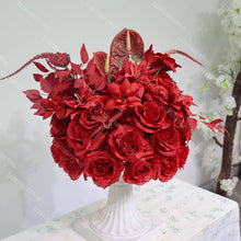 Red Heart-Shaped Artificial Rose Arrangement for Wedding and Proposal Decor - image 12
