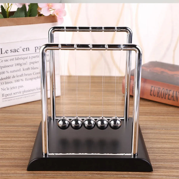 Cuna de Newton de bolas de acero, material didáctico, péndulo de física, ciencia, juguetes de escritorio, regalos antiestrés, decoración del hogar