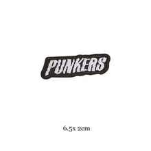 1pc Black White Biker Patches for Clothes Iron on Clothing Letter Appliques Skull Star Stripes Embroidered Sticker Round Badge