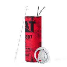 20oz Engine Oil Filter Stainless Steel Vacuum Insulated Tumbler Cup with Straw Engineer Gift for Cold Hot Drink Flask Reusable